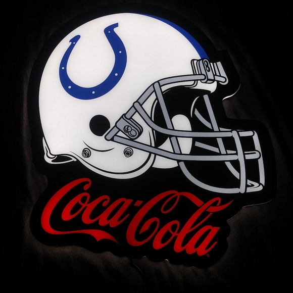 🌹Coca Cola Beer Bar Indianapolis Colts LED Glass Neon Sign